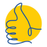 Thumbs up icon.