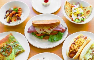 A photo of a variety of plated dishes from our City Bites: New York event.