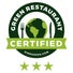  The official Green Restaurant Certified logo featuring a globe and cutlery, highlighted by three green stars at the bottom.



 The official Green Restaurant Certified logo featuring a globe and cutlery, highlighted by three green stars at the bottom  The official Green Restaurant Certified logo featuring a globe and cutlery, highlighted by three green stars at the bottom.
